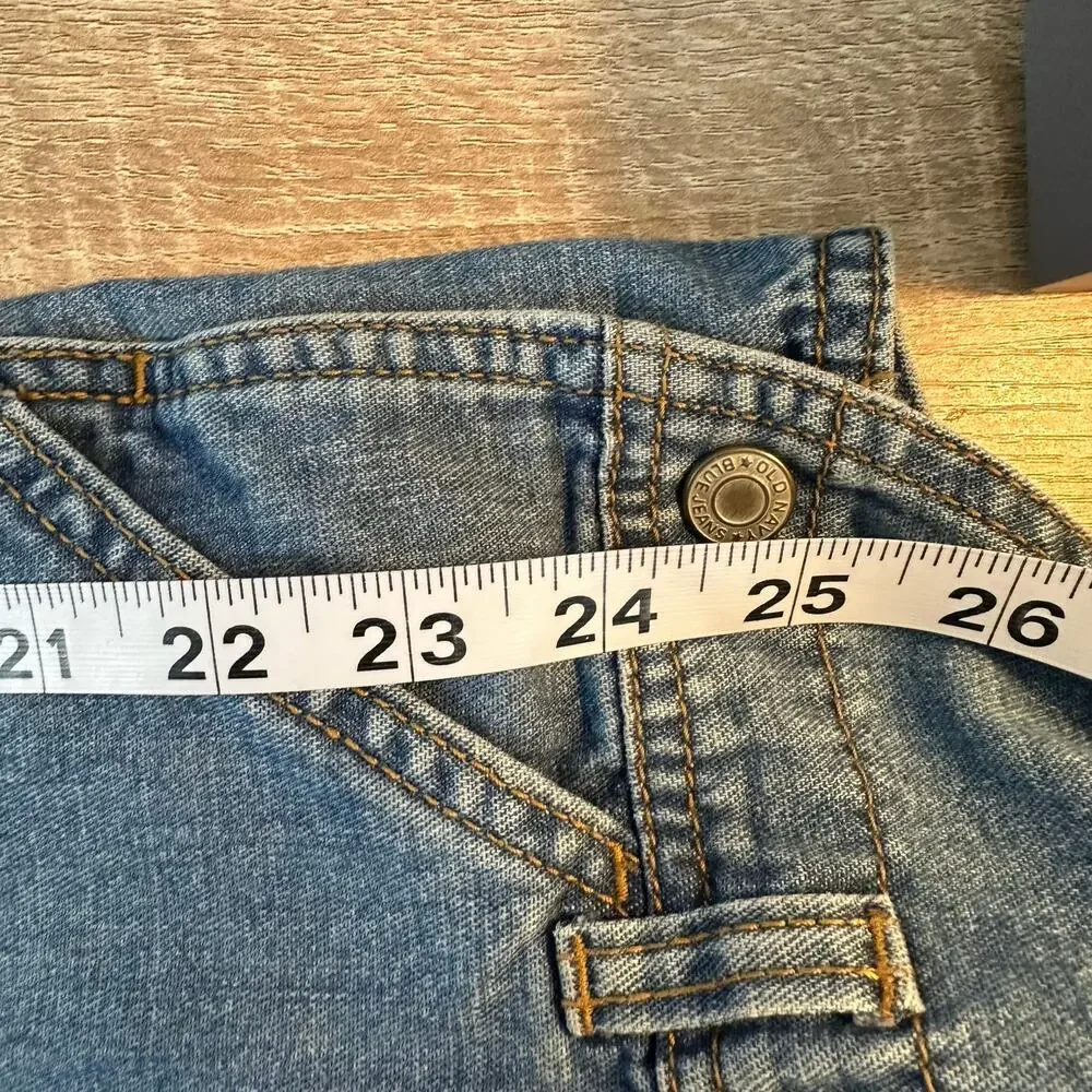 Old‎ Navy Baby Denim Overalls Size 5T Blue Adjustable Pockets 100% Cotton Unisex
